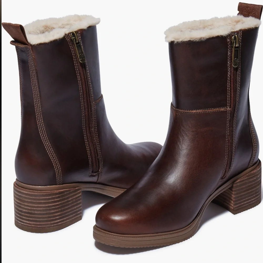 Timberland Dalston Vibe Waterproof Faux Fur Lined Boots | EUC Size 8.5 - Picture 12 of 12